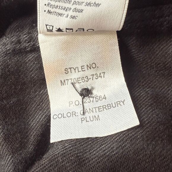 Paige Men's Cotton Blend Flannel Button-up Shirt Canterbury Plum Medium NWOT - Picture 5 of 8